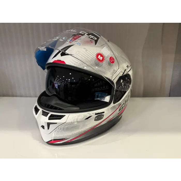 Kask Shark Skwal Cup Speed-Tech BEYAZ/KIRMIZI