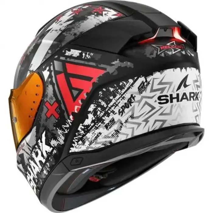 KASK SHARK SKWAL İ3 HELLCAT +RENKLİ CAM KIRMIZI