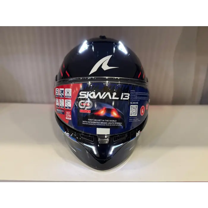 Kask Shark Skwal İ3 Lıght-Blur Siyah/Kırmızı/Mavi