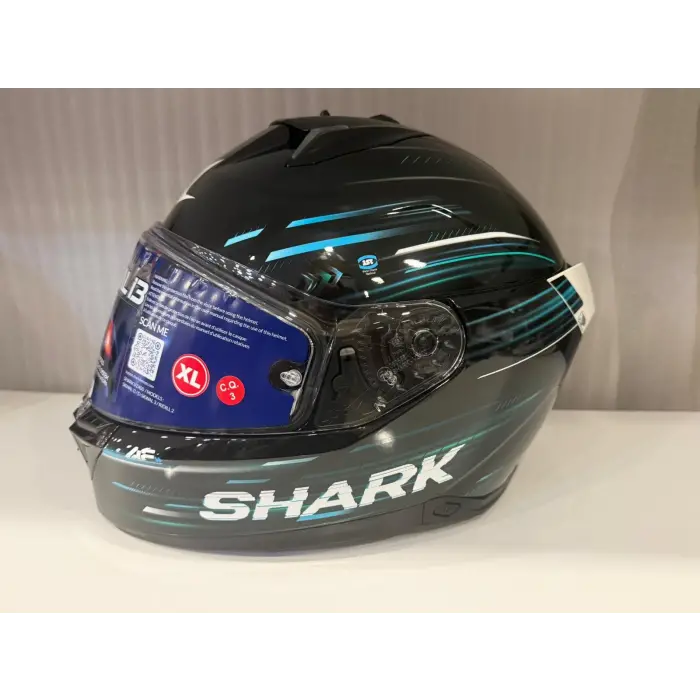 Kask Shark Skwal İ3 Lıght-Blur Siyah/Mavi/Yeşil