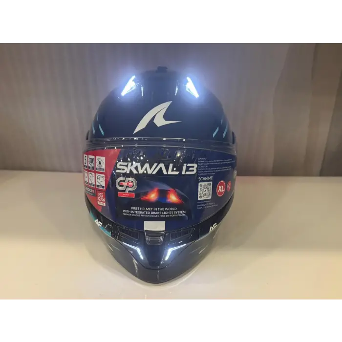 Kask Shark Skwal İ3 Lıght-Blur Siyah/Mavi/Yeşil