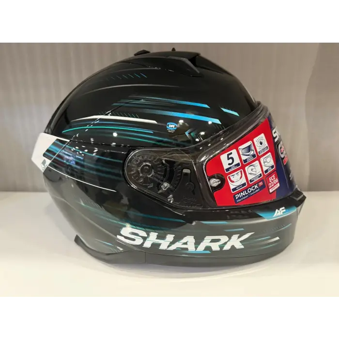 Kask Shark Skwal İ3 Lıght-Blur Siyah/Mavi/Yeşil