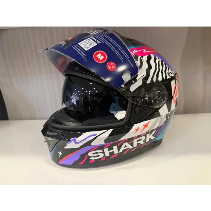 Kask Shark Skwal İ3 SPEED-FANCY Black White Blue