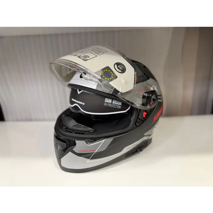 KASK SHIRO KATANA SV ORBE MAT GRİ/SİYAH
