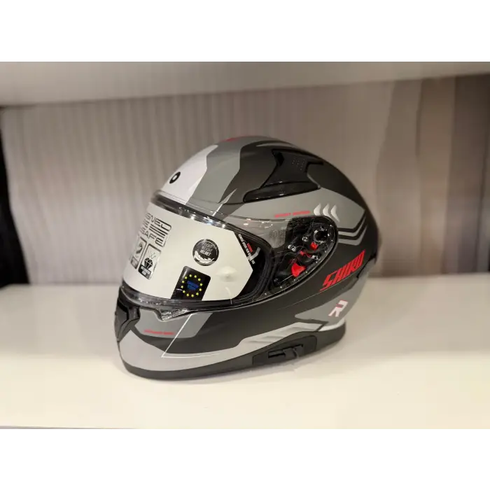 KASK SHIRO KATANA SV ORBE MAT GRİ/SİYAH