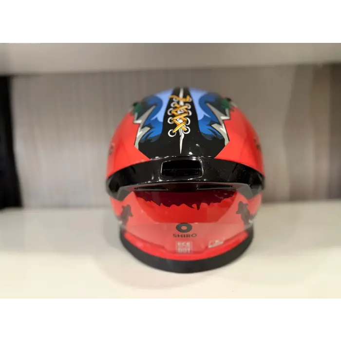 KASK SHIRO KATANA SV PSYCO TURUNCU/BORDO