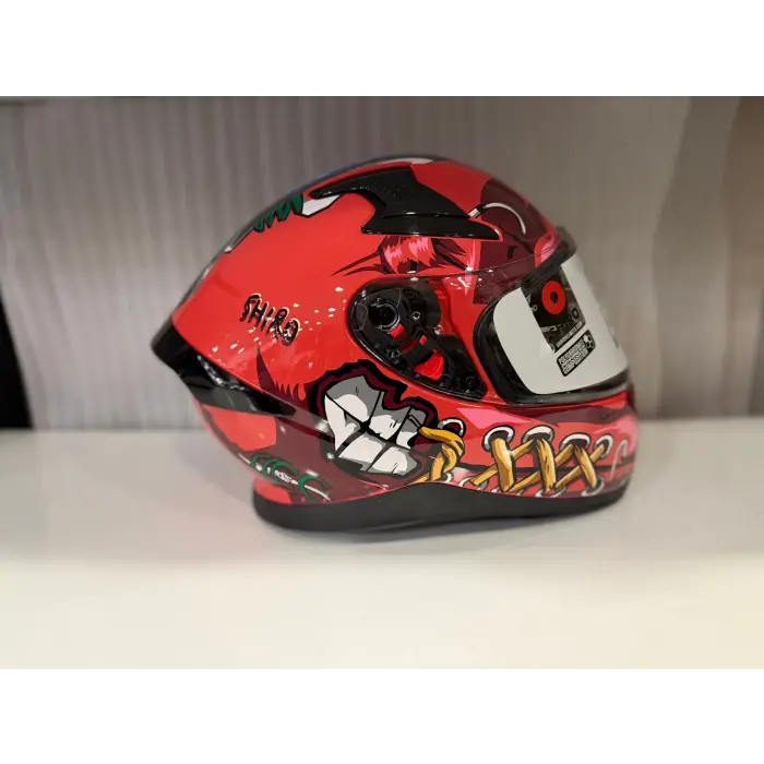 KASK SHIRO KATANA SV PSYCO TURUNCU/BORDO