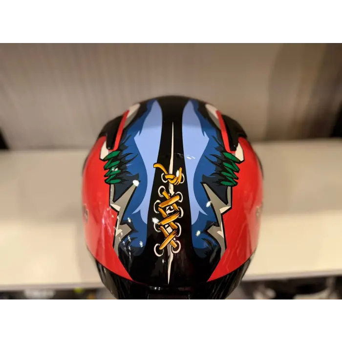 KASK SHIRO KATANA SV PSYCO TURUNCU/BORDO