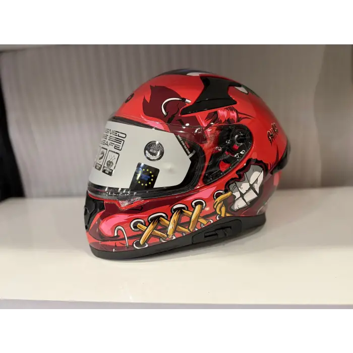 KASK SHIRO KATANA SV PSYCO TURUNCU/BORDO