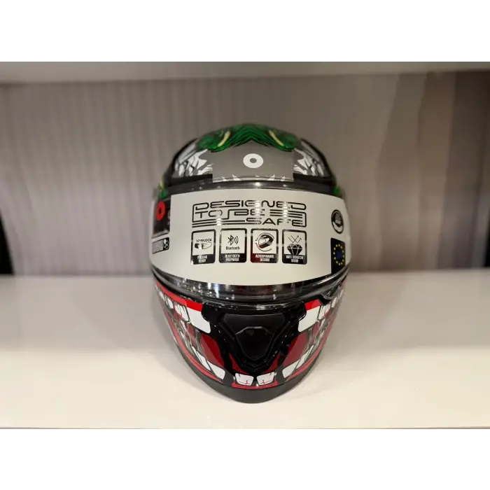 KASK SHIRO KATANA SV JOKER KIRMIZI/YEŞİL/BEYAZ