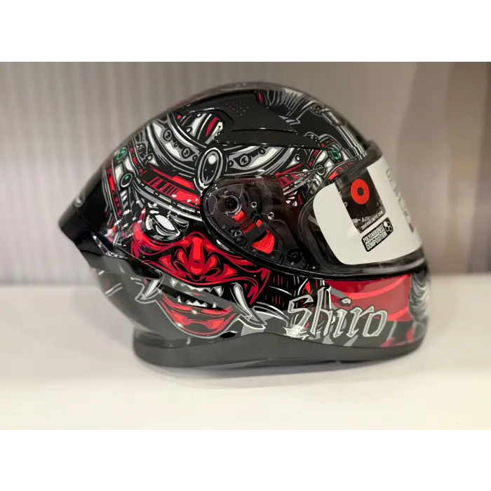 KASK SHIRO KATANA SV SAMURAİ KIRMIZI/SİYAH