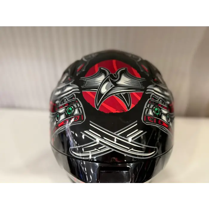 KASK SHIRO KATANA SV SAMURAİ KIRMIZI/SİYAH