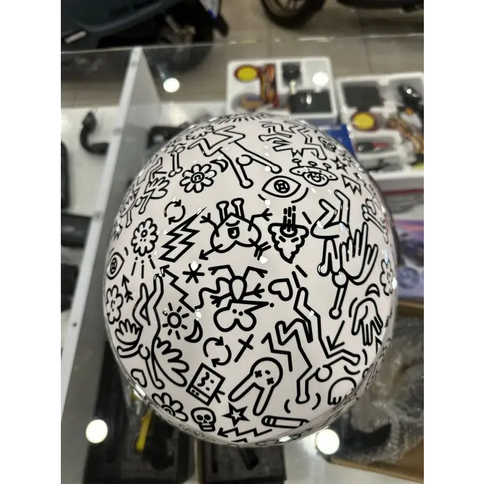 KASK SHIRO SH-62 KİOTO ÇENESİZ DOODLE