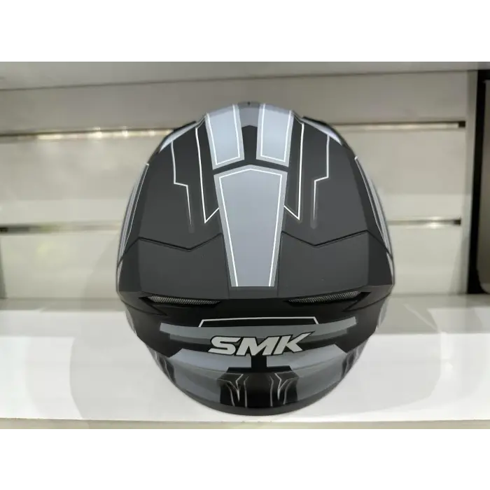 Kask Smk MA261Stellar Bolt Mat Siyah/Gri