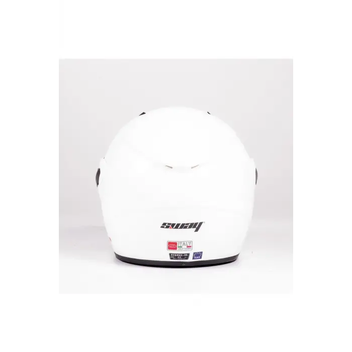 Kask Sw-733 Yarım Aynalı Camlı Beyaz