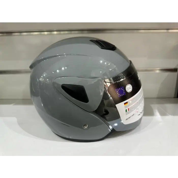 Kask Sw-733 Yarım Aynalı Camlı Nardo Gri