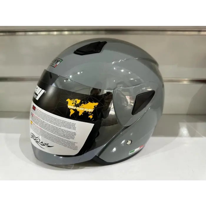 Kask Sw-733 Yarım Aynalı Camlı Nardo Gri