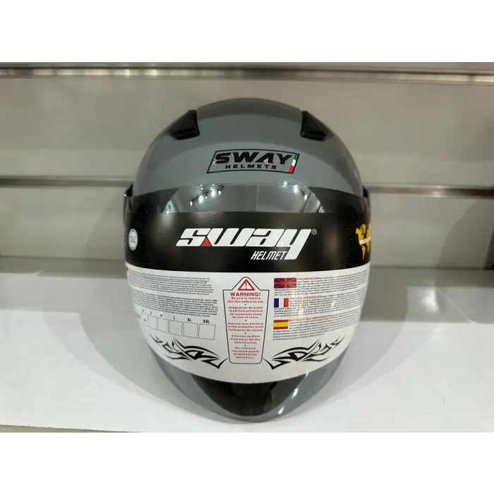 Kask Sw-733 Yarım Aynalı Camlı Nardo Gri