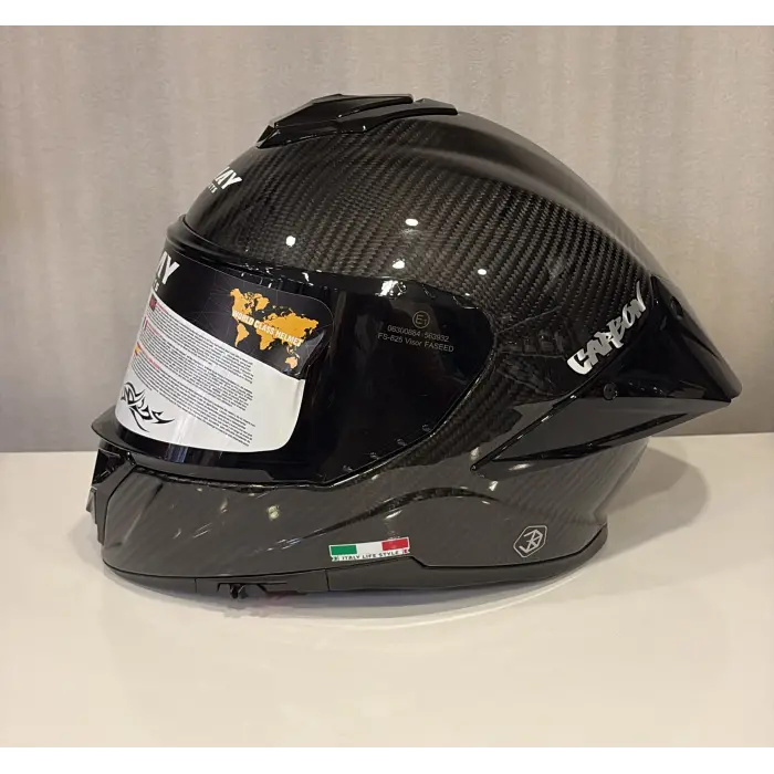 KASK SWAY 861F D CARBON PARLAK SİYAH
