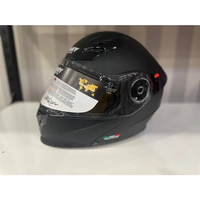 KASK SWAY 926 MAT SİYAH ÇENE AÇILIR