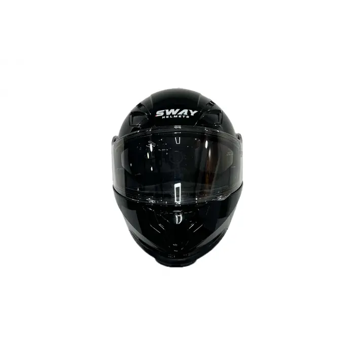 KASK SWAY 926 PARLAK SİYAH ÇENE AÇILIR