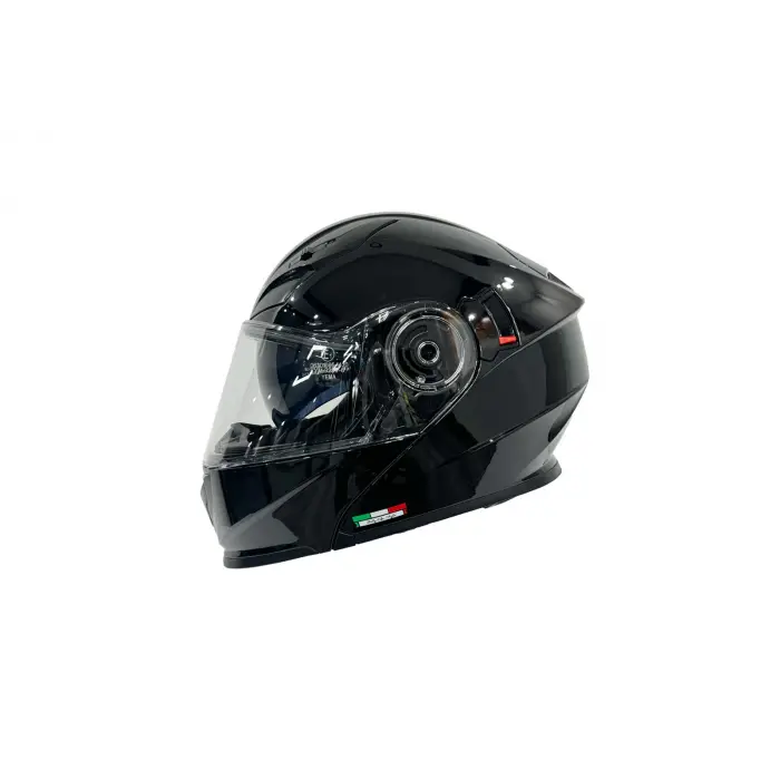 KASK SWAY 926 PARLAK SİYAH ÇENE AÇILIR