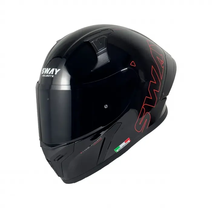 KASK SWAY F357 Kask PARLAK SİYAH