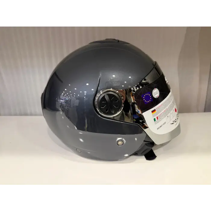 KASK SWAY SW 715 HD GREY (Aynalı Vizör)