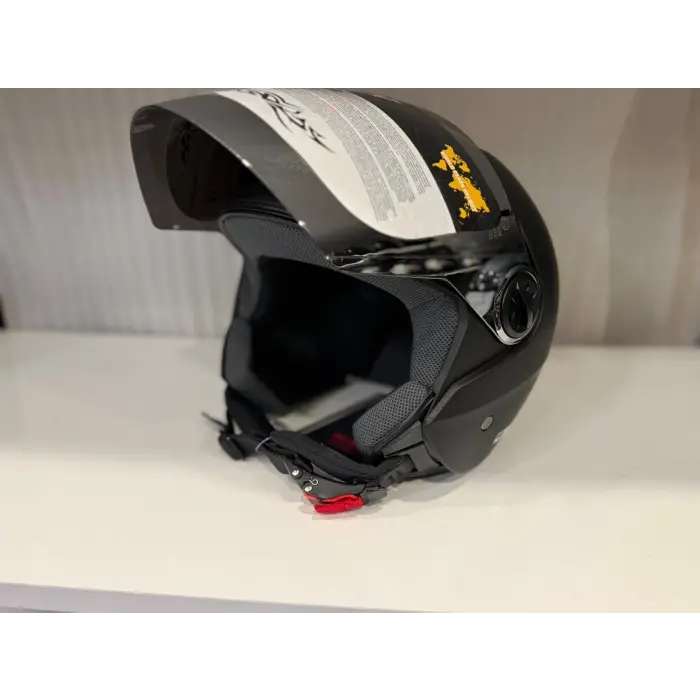 KASK SWAY SW 715 Matt Black (Aynalı Vizör)