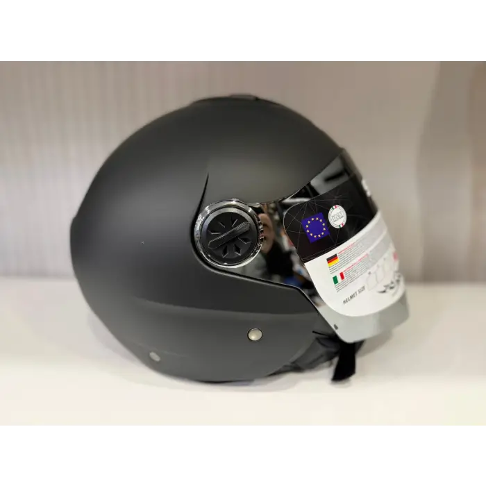 KASK SWAY SW 715 Matt Black (Aynalı Vizör)