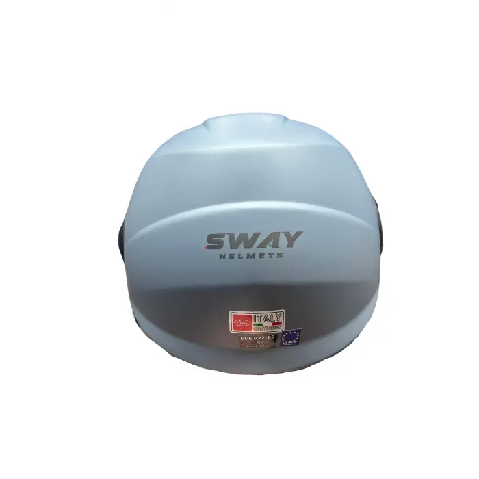 KASK SWAY SW-737 MAT GRİ ÇENESİZ GÜNEŞ GÖZLÜKLÜ