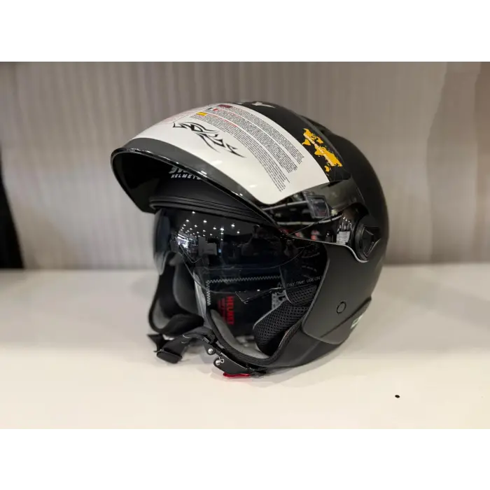 KASK SWAY SW 765 Matt Black (GÜMÜŞ VİZÖR)