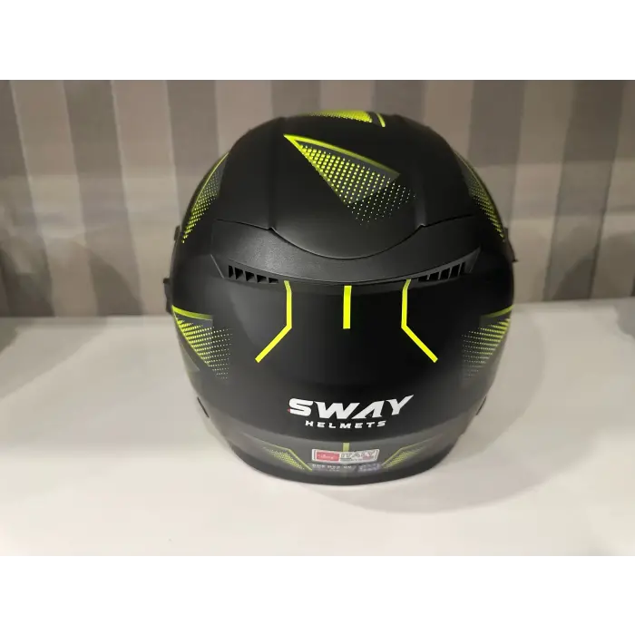 KASK SWAY SW-766 Matt Cırcle Black Yellow GÜNEŞ GÖZLÜKLÜ