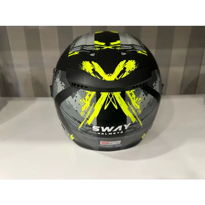 KASK SWAY SW-766 Matt Poıson Black Grey Yellow GÜNEŞ GÖZLÜKLÜ