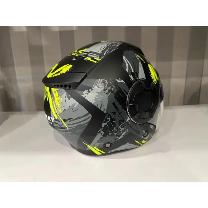 KASK SWAY SW-766 Matt Poıson Black Grey Yellow GÜNEŞ GÖZLÜKLÜ