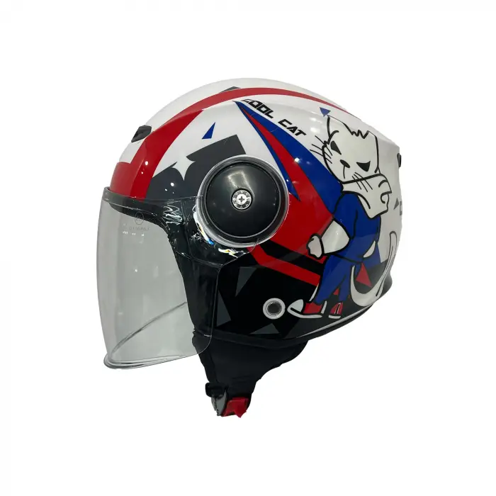 KASK SWAY SW 814 COOL CAT White (ÇOCUK)