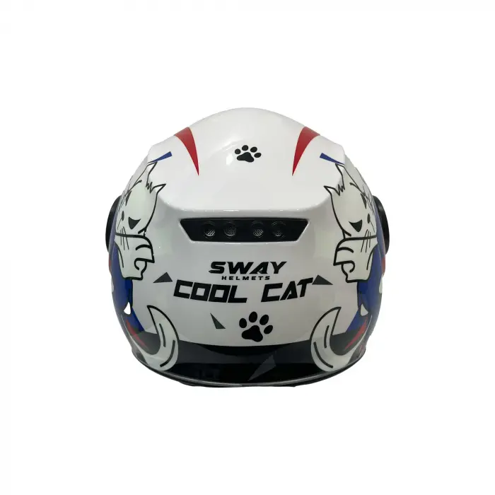 KASK SWAY SW 814 COOL CAT White (ÇOCUK)