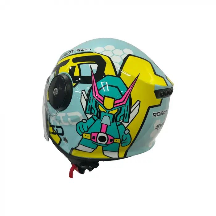 KASK SWAY SW 814 ROBOT KIDS Light Blue (ÇOCUK)