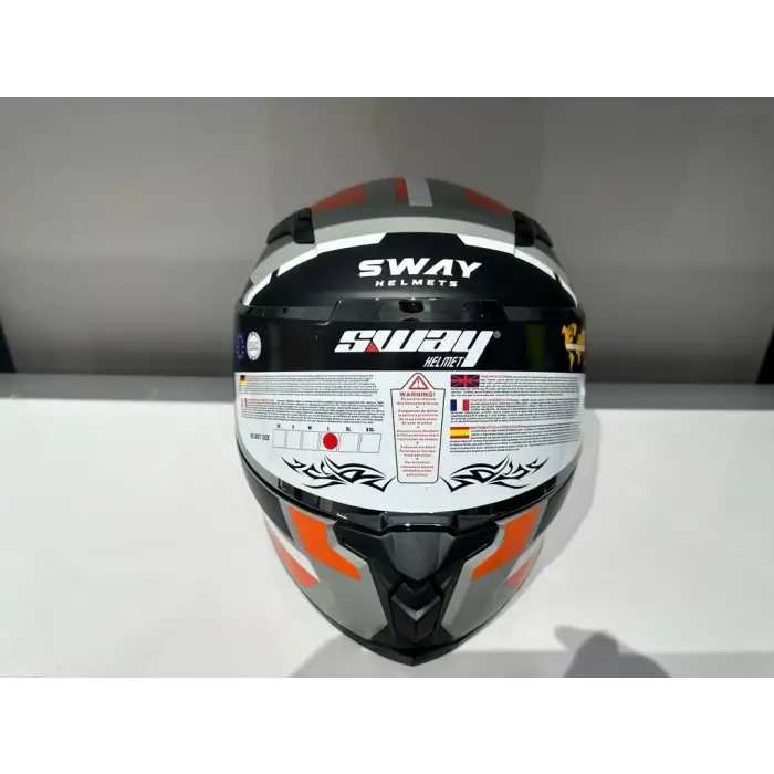 KASK SWAY SW 820 AIX FULL FACE GÜMÜŞ VİZÖR