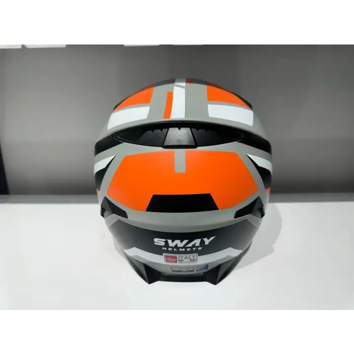 KASK SWAY SW 820 AIX FULL FACE GÜMÜŞ VİZÖR