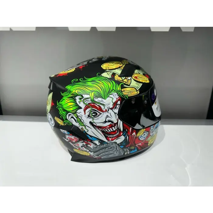 KASK SWAY SW 820 UGLY FULLA FACE GÜMÜŞ VİZÖR