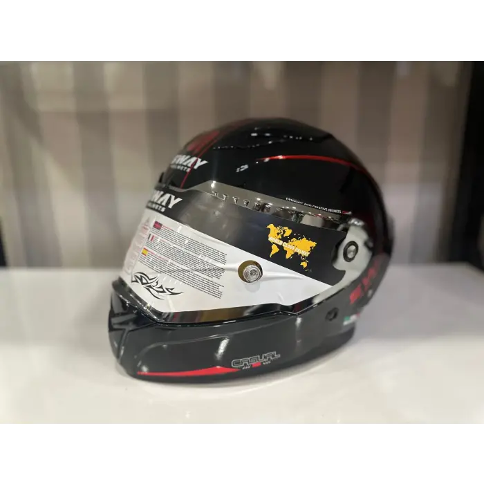 KASK SWAY SW 850 BLACK/RED FULL FACE