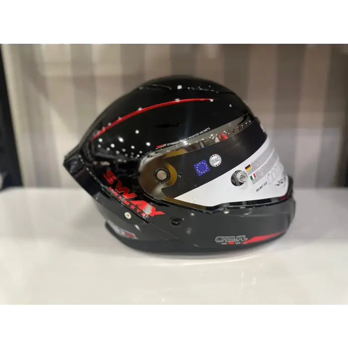 KASK SWAY SW 850 BLACK/RED FULL FACE