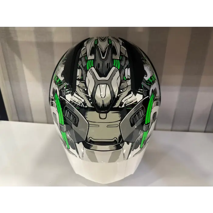 KASK SWAY SW 850 WHITE/GREEN FULL FACE