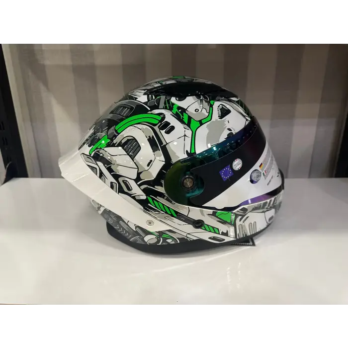 KASK SWAY SW 850 WHITE/GREEN FULL FACE