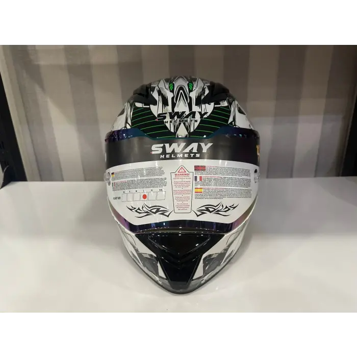 KASK SWAY SW 850 WHITE/GREEN FULL FACE