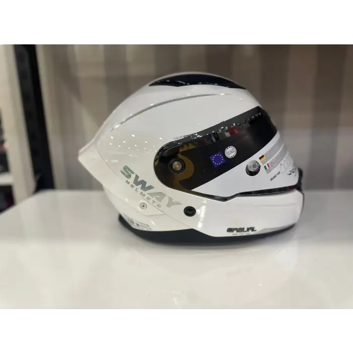 KASK SWAY SW 850 WHITE/SİLVER FULL FACE