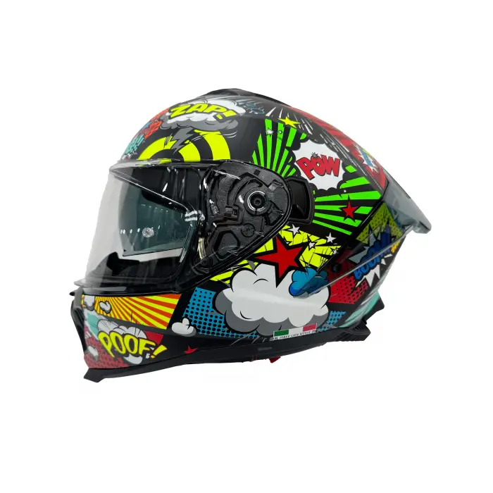 KASK SWAY SW 865 BOOM Black Callorful GÜNEŞ GÖZLÜKLÜ