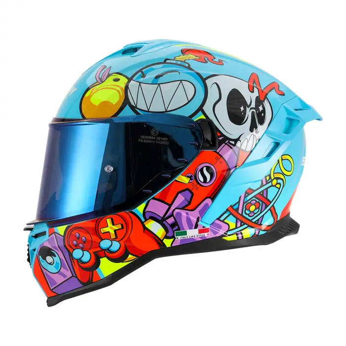 KASK SWAY SW 867 GAMER Gloss BLUE Full Face