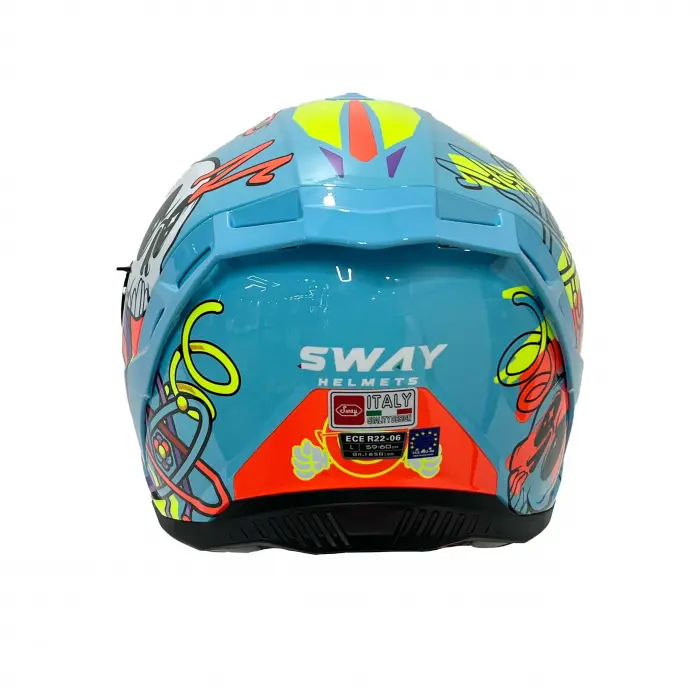 KASK SWAY SW 867 GAMER Gloss BLUE Full Face